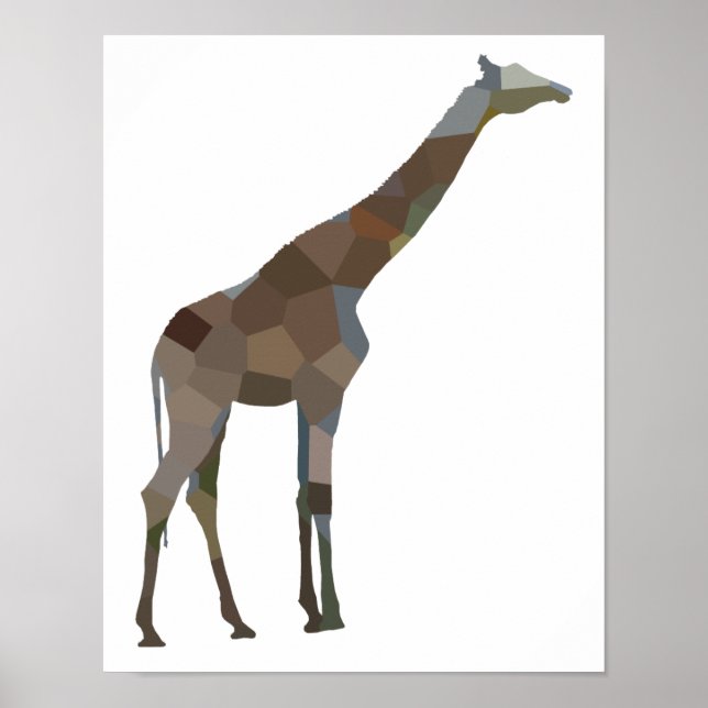 Poster de girafe en écaille (Devant)