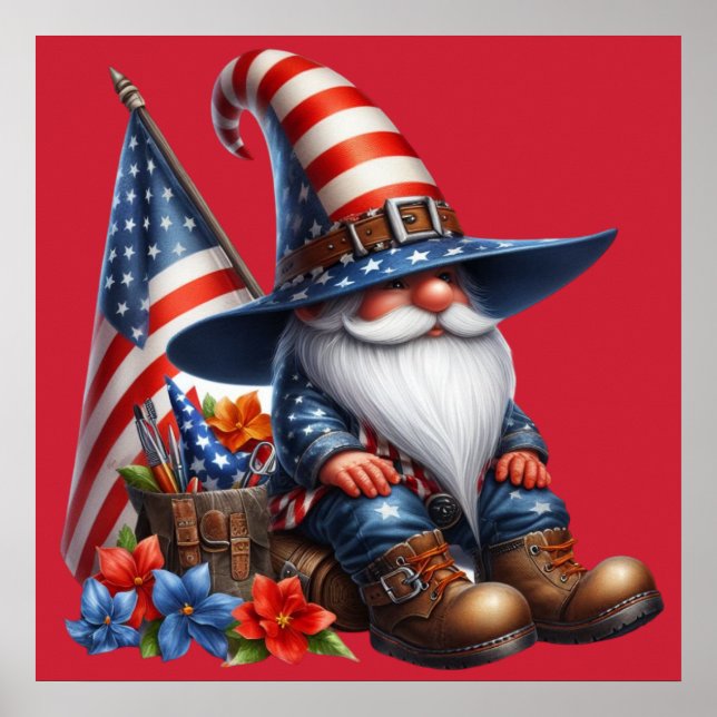 Poster de Gnome Patriotique (Devant)