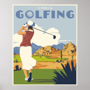 Poster de golf