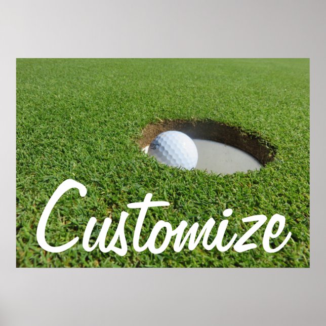 Poster de golf customisé (Devant)