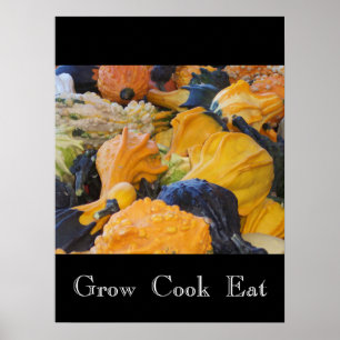 Poster De Gourds Cuisinier De Gourds