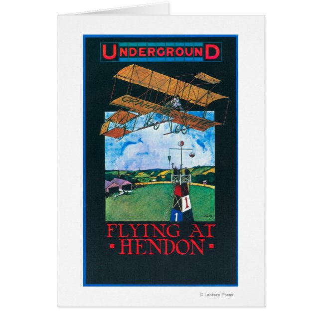 Poster de Grahame-White et de Plane au-dessus de l (Devant)