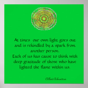 Poster de Gratitude Mandala