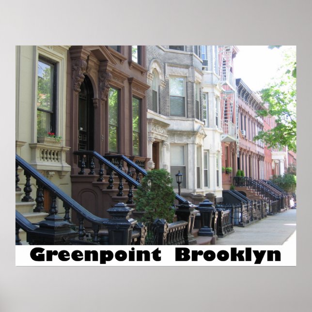 Poster de Greenpoint Brooklyn Imprimer sur toile (Devant)