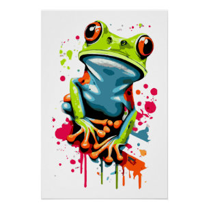 Poster de grenouille tropicale - Prince de grenoui
