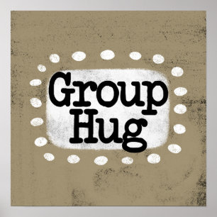 Poster de groupe Hug Poster Wall Art