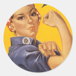 Poster de guerre vintage - Stickers de riveter Ros
