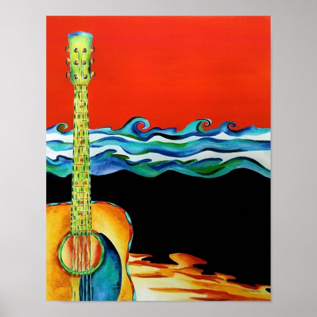 Poster de guitare (Devant)