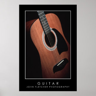 Poster de guitare aux frontières