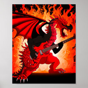 Poster de Guitare Dragon Wall Art