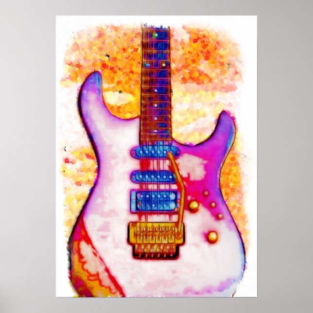 Poster de guitare électrique (Devant)