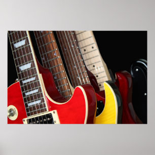 Poster de guitares électriques
