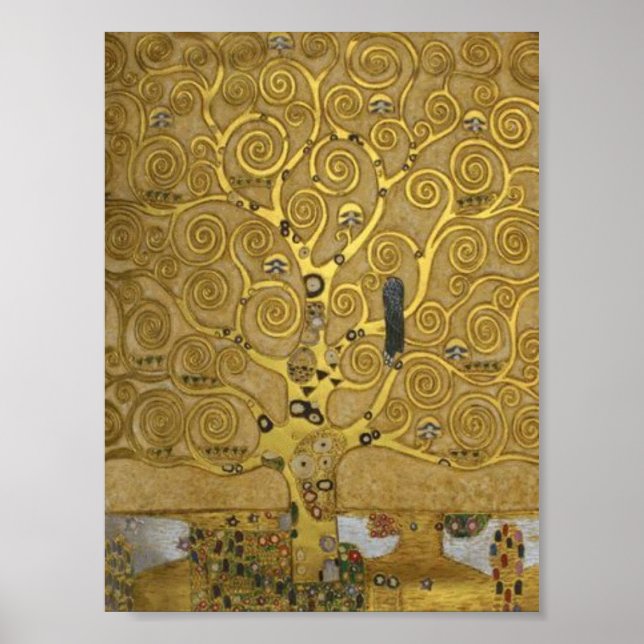 Poster De Gustav Klimt Tree Of Life (Devant)