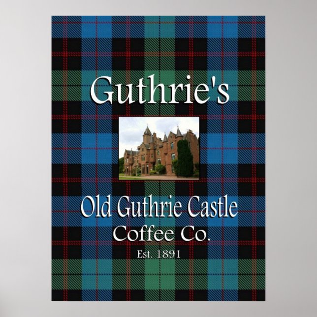 Poster de Guthrie's Old Guthrie Castle Coffee Co. (Devant)