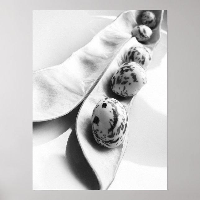 Poster de haricot souriant (Devant)