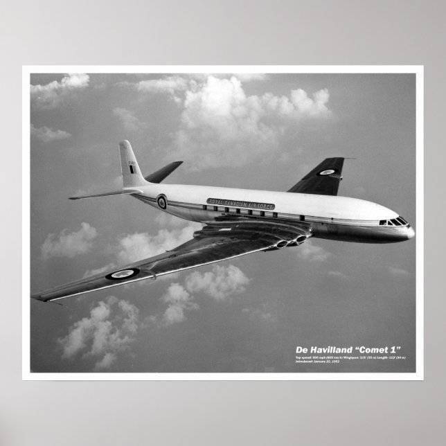 Poster De Havilland Comet 1 (Devant)