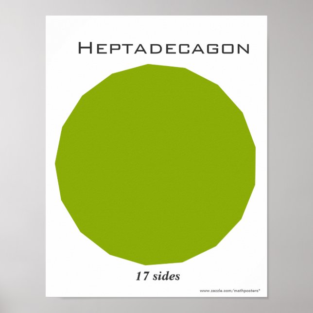 Poster de Heptadecagon en Polygone (Devant)