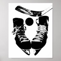 Poster de hockey sur glace Sports modernes Imprime