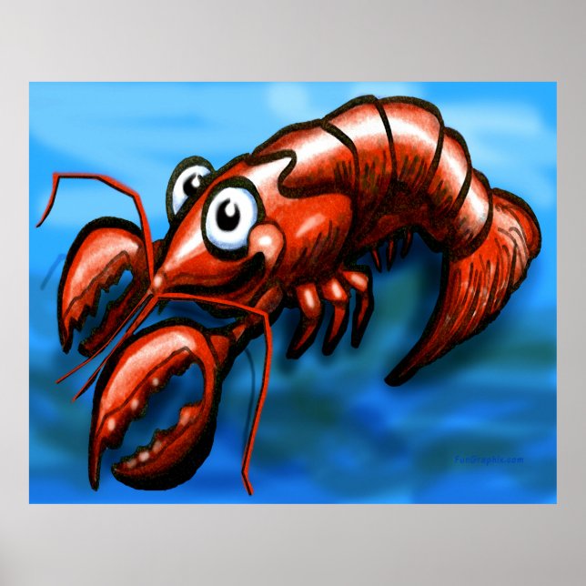 Poster de homard (Devant)