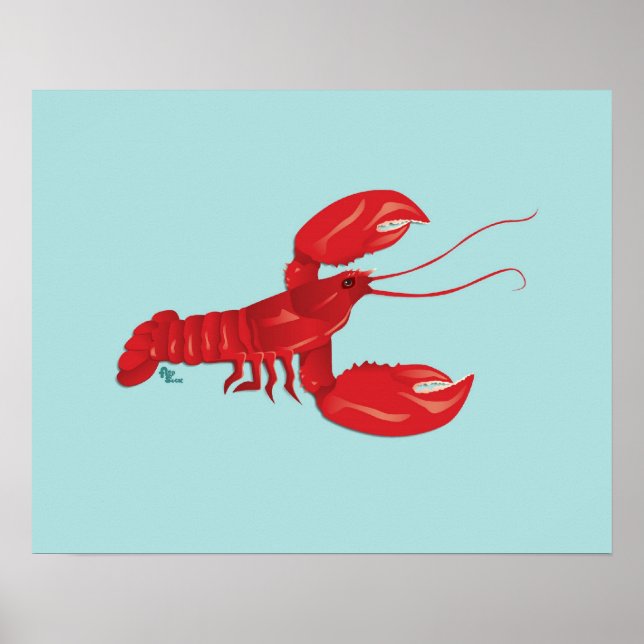 Poster de homard (Devant)
