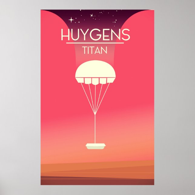 Poster de Huygens Titan Space Art. (Devant)