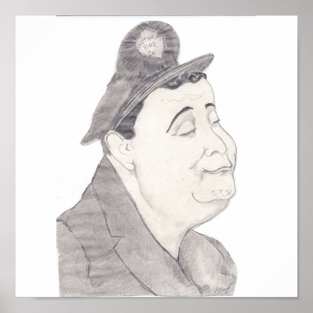 Poster de Jackie Gleason Caricature (Devant)