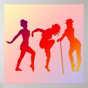 Poster de Jazz Dansant Red Girls
