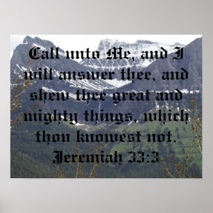 Poster de Jeremiah 33:3