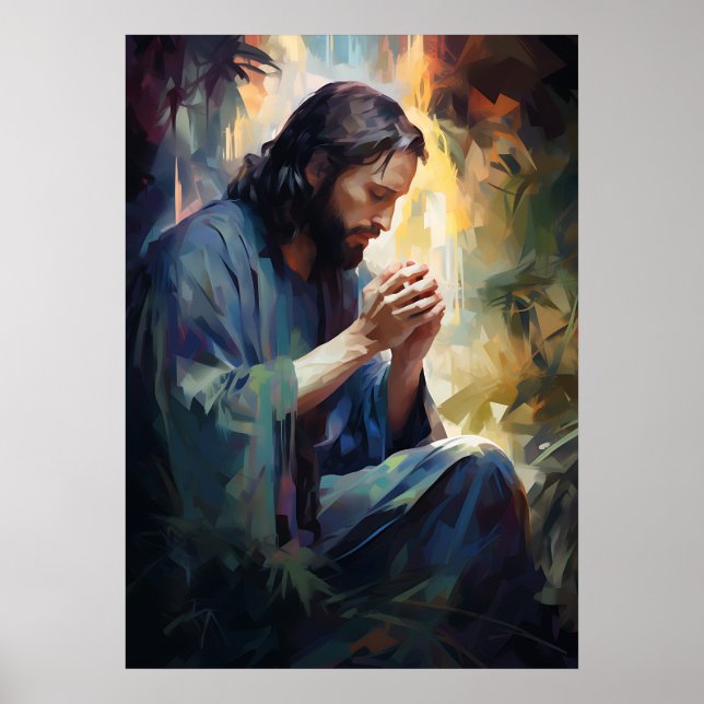 Poster de Jésus priant (Devant)