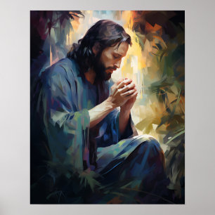 Poster de Jésus priant
