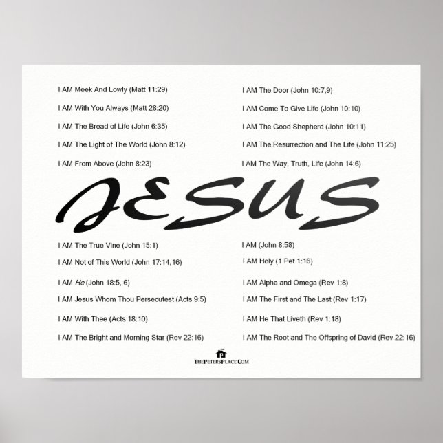 Poster de Jesus The Great I AM (Devant)