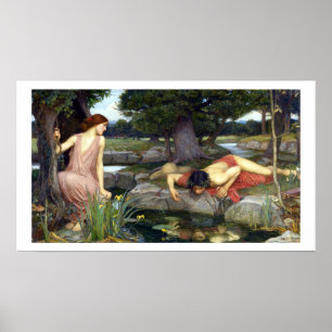 Poster de John William Waterhouse Echo et Narcissu