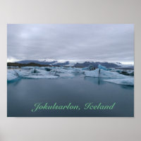 Poster de Jokulsarlon, Islande - Lagon des Glacier
