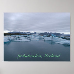 Poster de Jokulsarlon, Islande - Lagon des Glacier