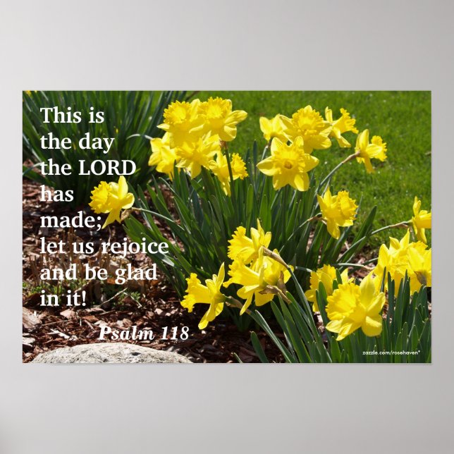 Poster de jonquille Psalm 118 (Devant)