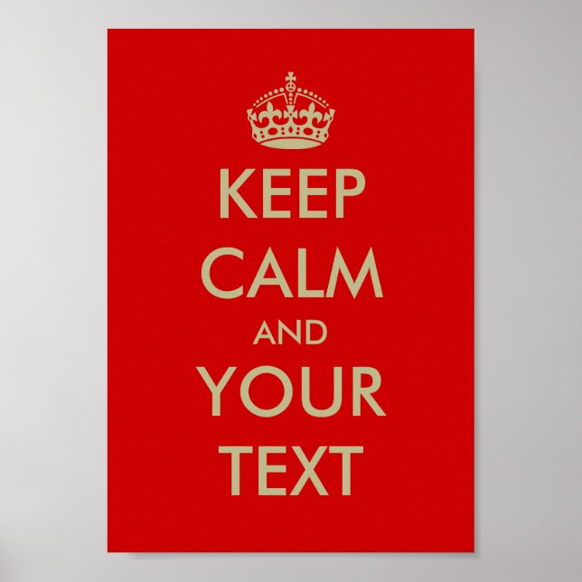 Poster de Keep calm | (Devant)