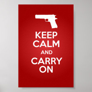Poster de Keep Calm and Carry On Firearms 1911A1