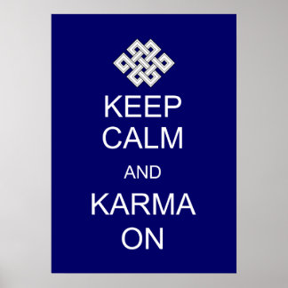 Poster de Keep Calm Karma