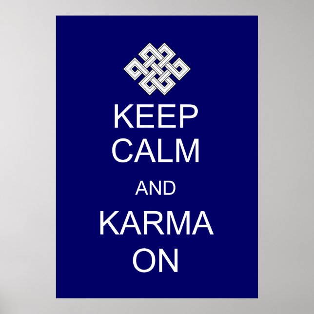 Poster de Keep Calm Karma (Devant)