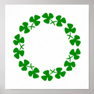 Poster de l’anneau Shamrock de la Saint-Patrick