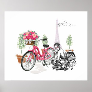 Poster de la balade à vélo à Paris