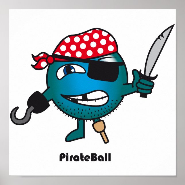 Poster de la balle de pirate (Devant)