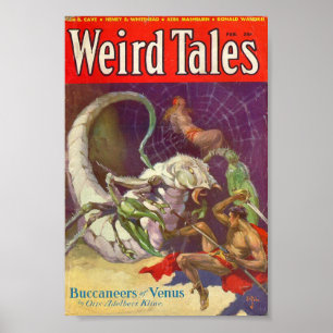 Poster de la bande dessinée de Weird Tales - Bucca