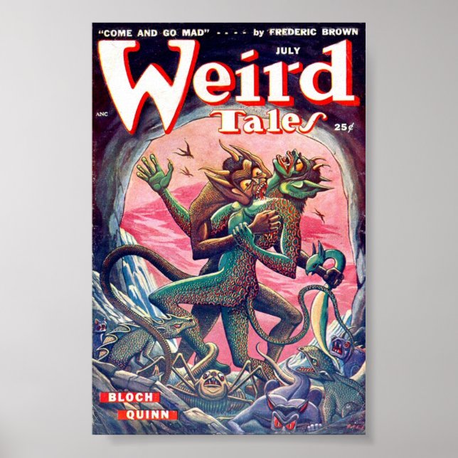 Poster de la bande dessinée Weird Tales Juillet (Devant)