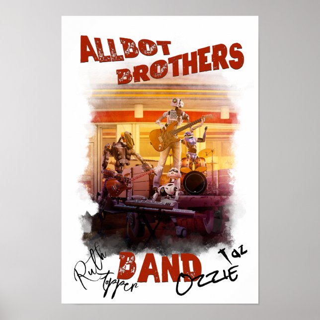 Poster de la bande Signé Allbot Brothers (Devant)