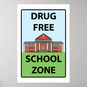 Poster de la bannière de l'École sans drogue
