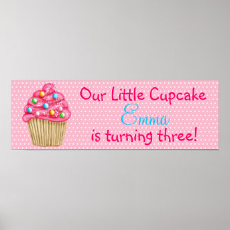 Poster de la bannière Sweet Cupcake