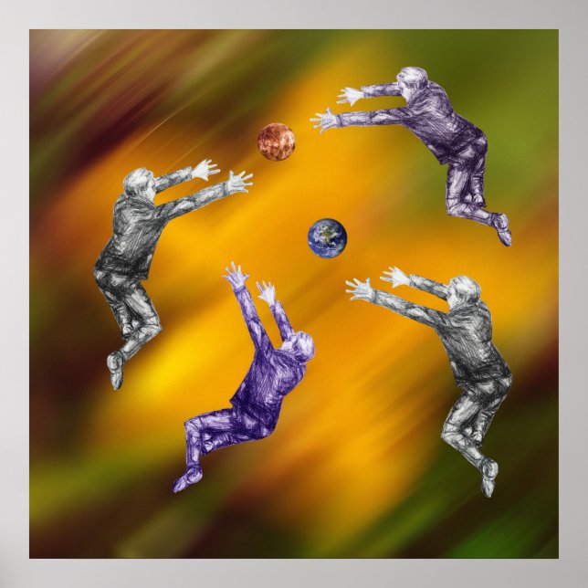 Poster de la bataille de balle Abstraite (Devant)