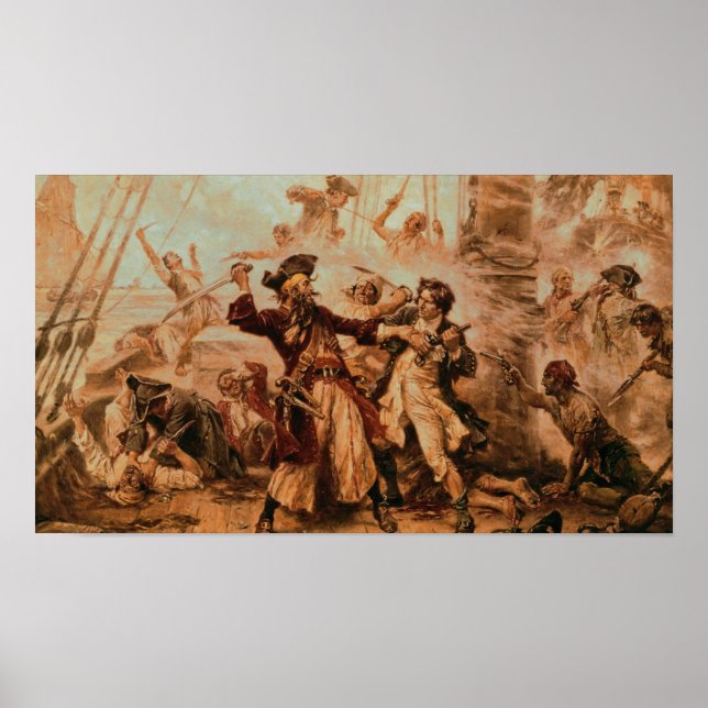 Poster de la bataille des Pirates sur Battleship (Devant)