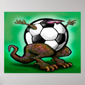 Poster de la bête de football